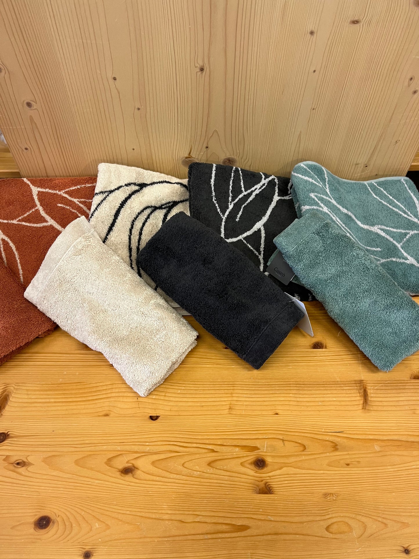 Set asciugamano Cawö “foglia”