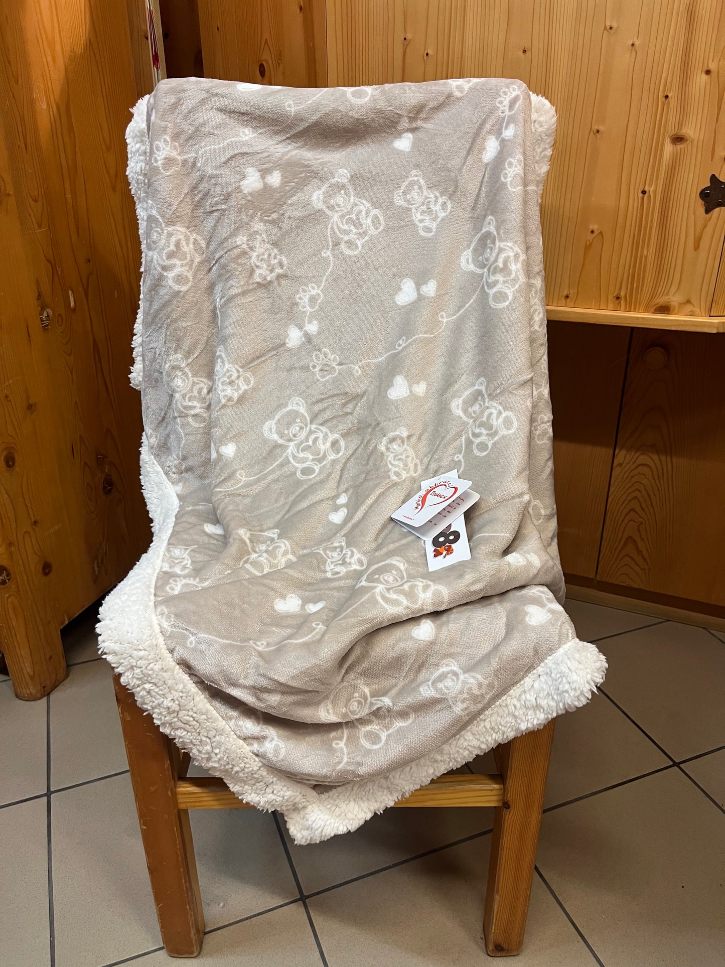 Plaid "Dreaming Bear" bambino