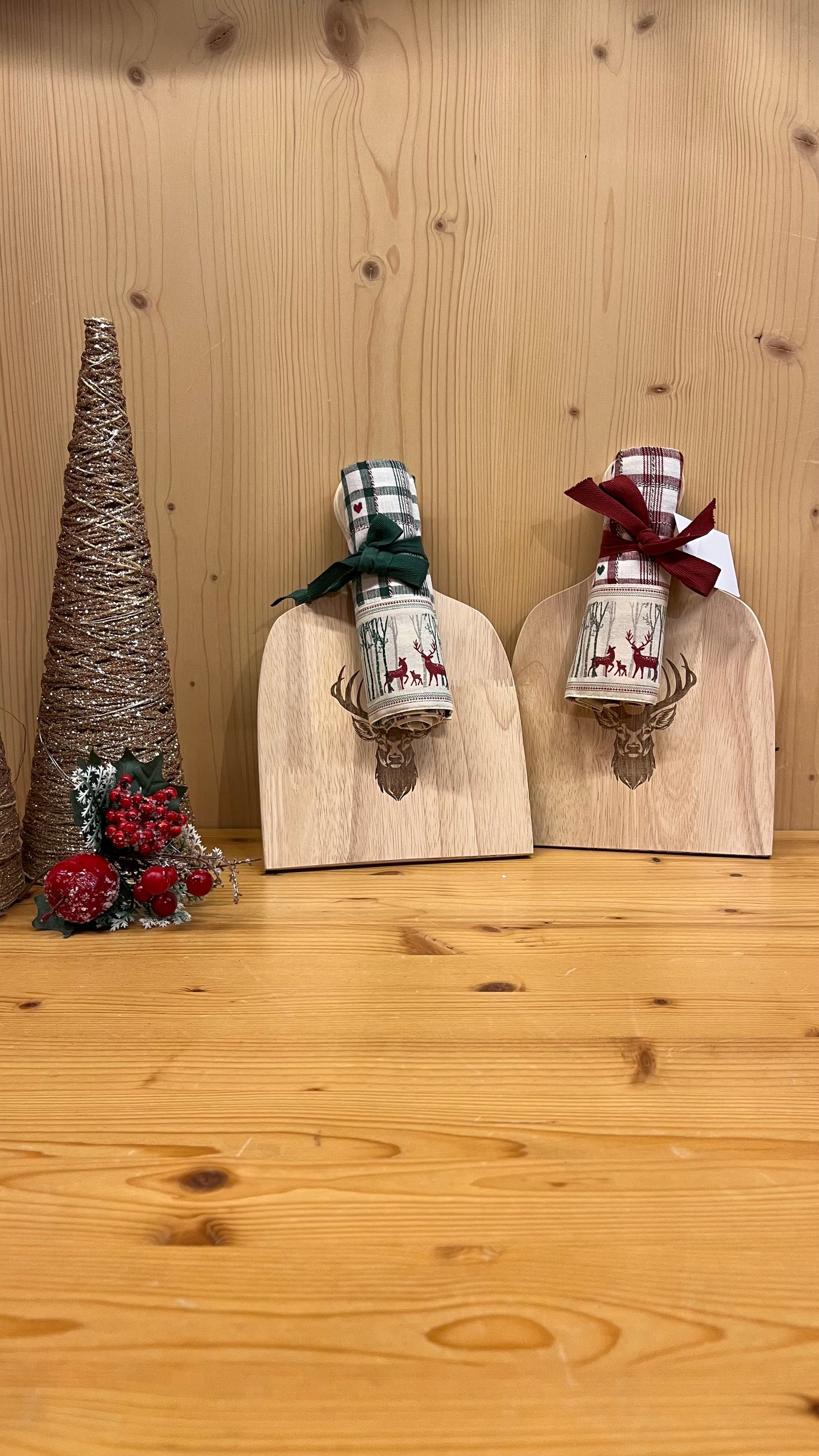 Set "Livigno" - strofinaccio con tagliere