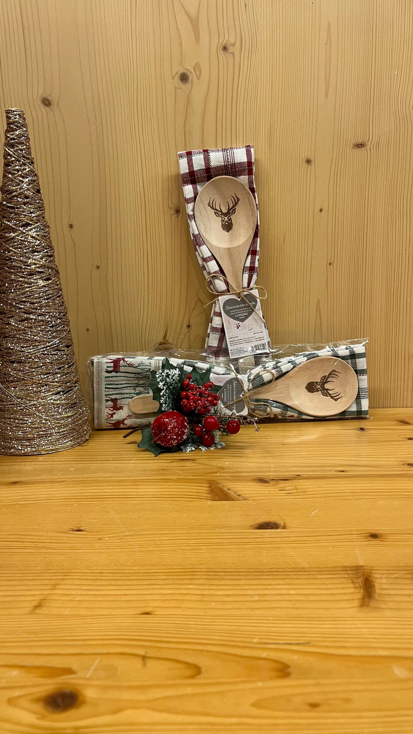 Set "Livigno" - Strofinaccio con cucchiaio