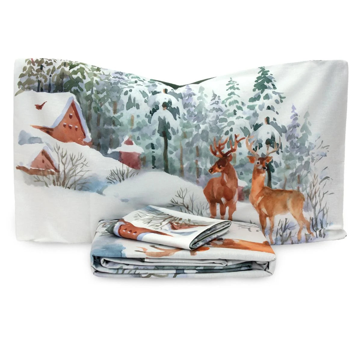 Parure copripiumino Infinity matrimoniale "White Mountain"