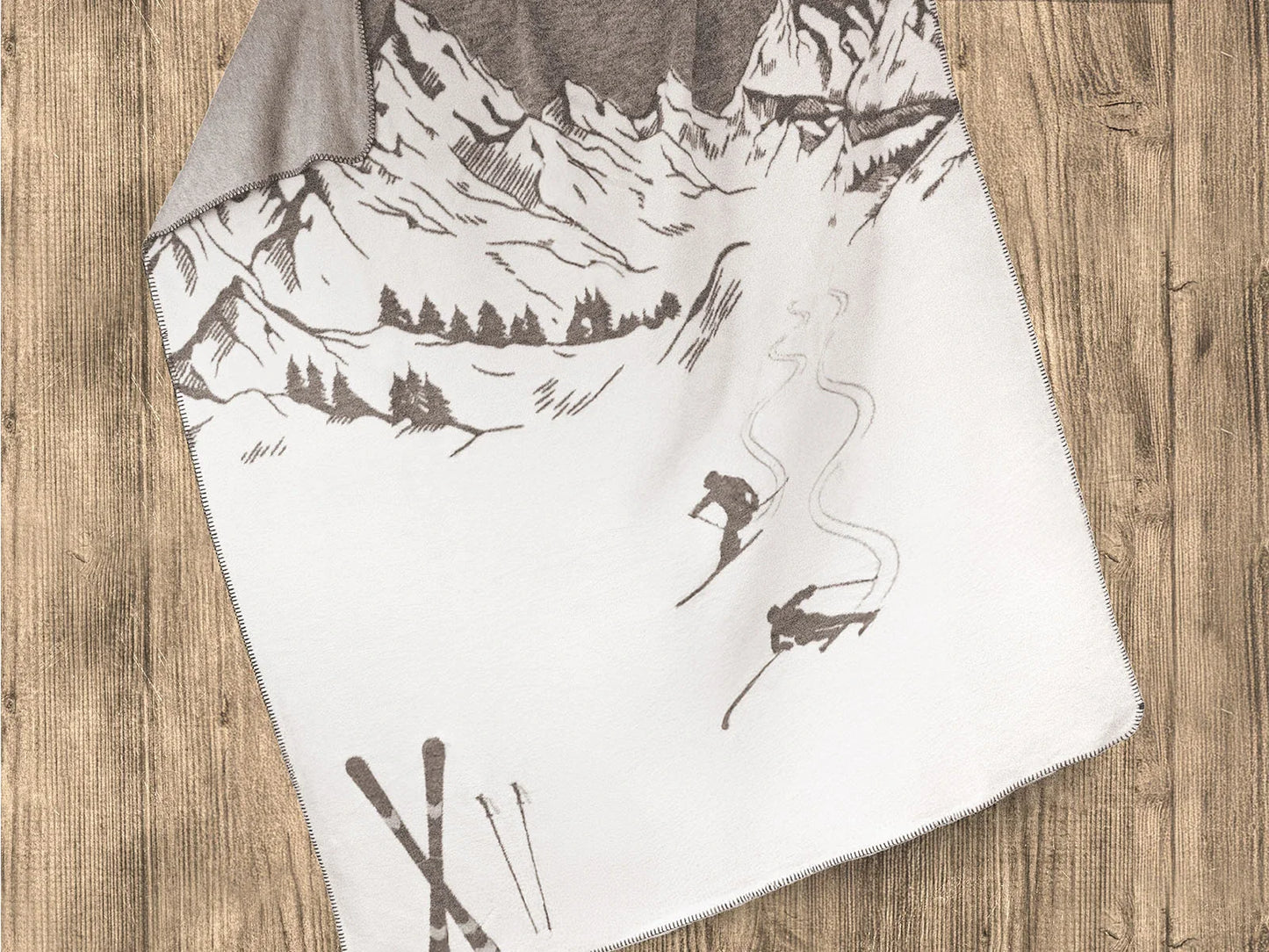 Coperta Softcotton Sciatori