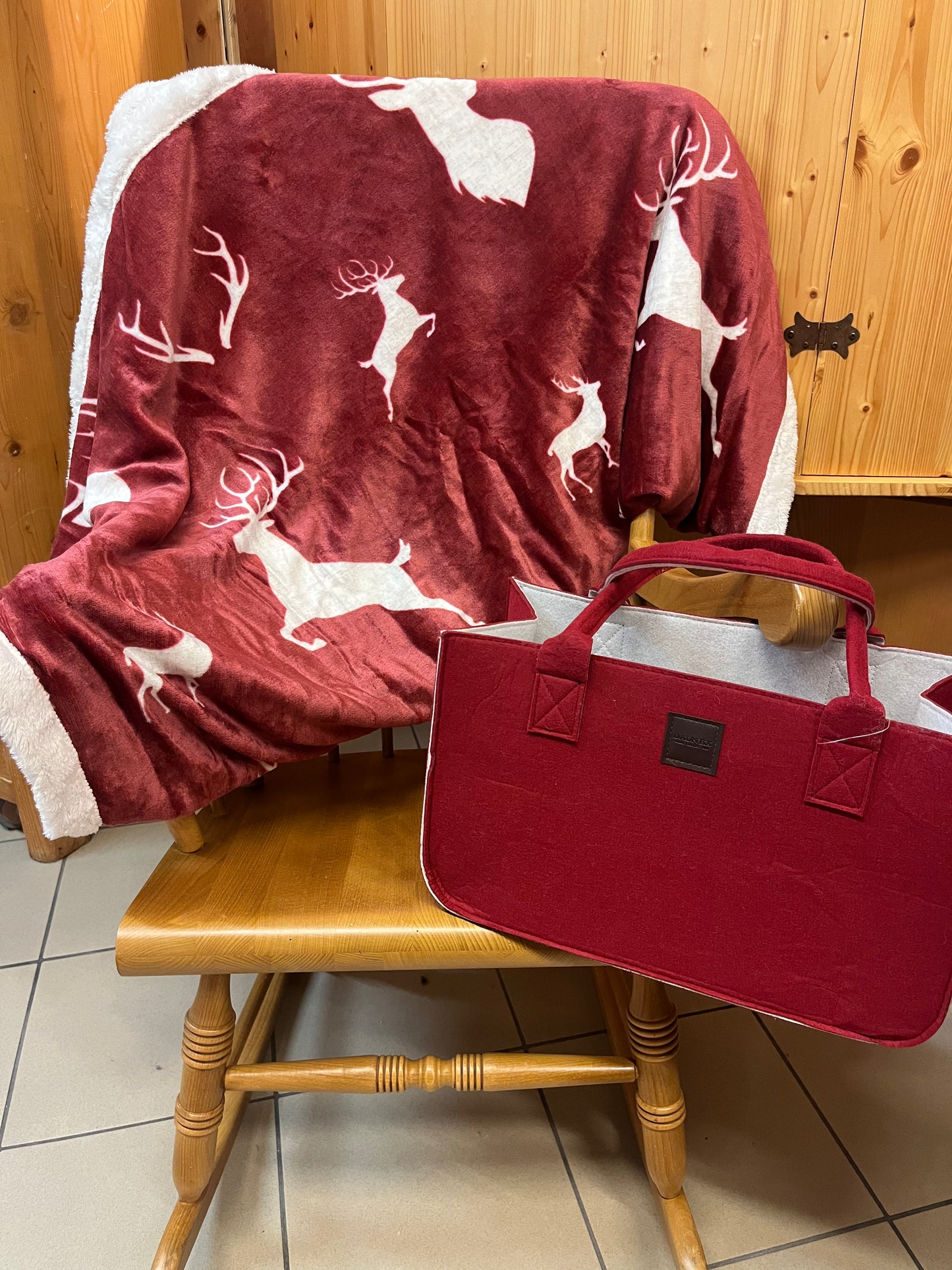 Plaid morbid8 con borsa "cervi"