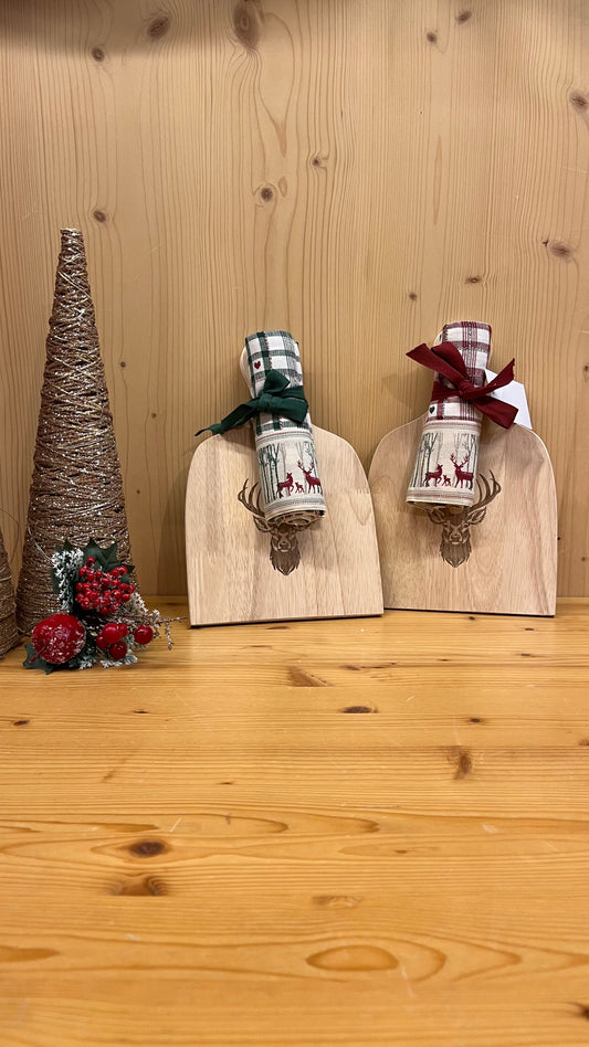 Set "Livigno" - strofinaccio con tagliere