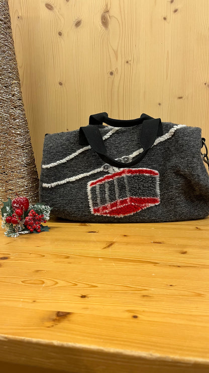 Borsone in lana cotta