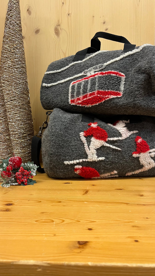 Borsone in lana cotta