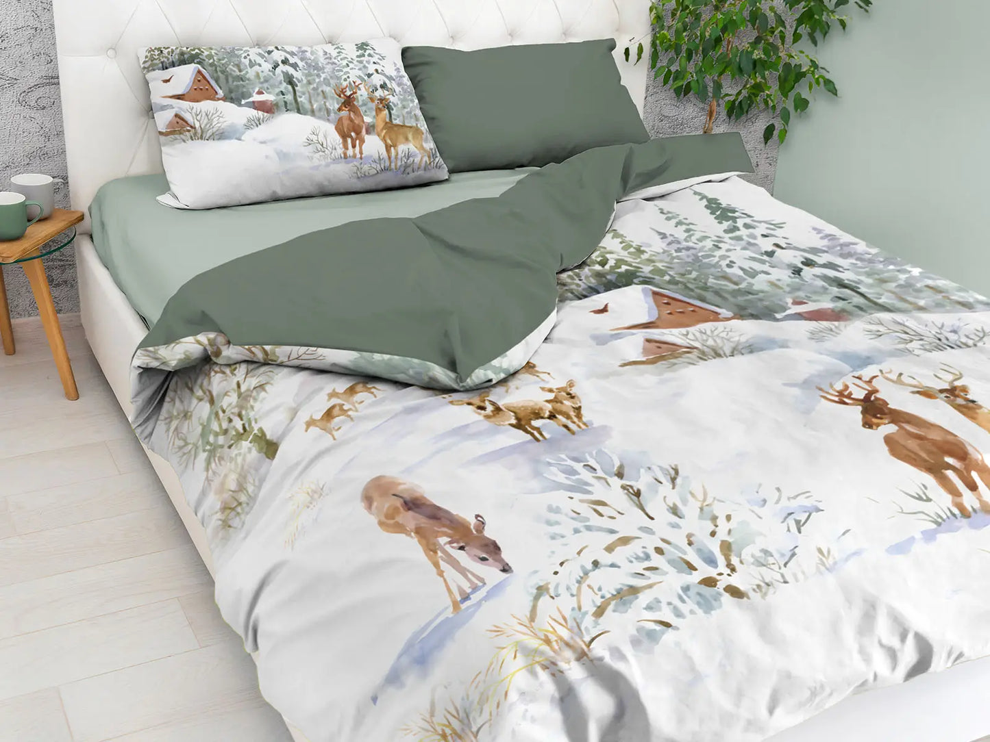 Parure copripiumino Infinity matrimoniale "White Mountain"