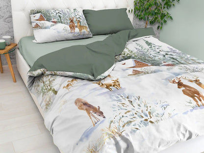 Parure copripiumino Infinity matrimoniale "White Mountain"