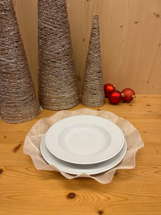 Sottopiatto festoso decorativo per la tavola, colore vivace, facile da pulire e riutilizzare