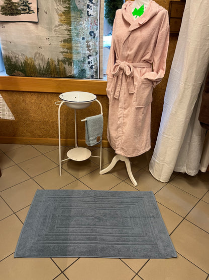 Tappeto bagno in cotone americano blu 60x100 cm