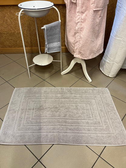 Tappeto bagno in cotone americano grigio 60x100 cm