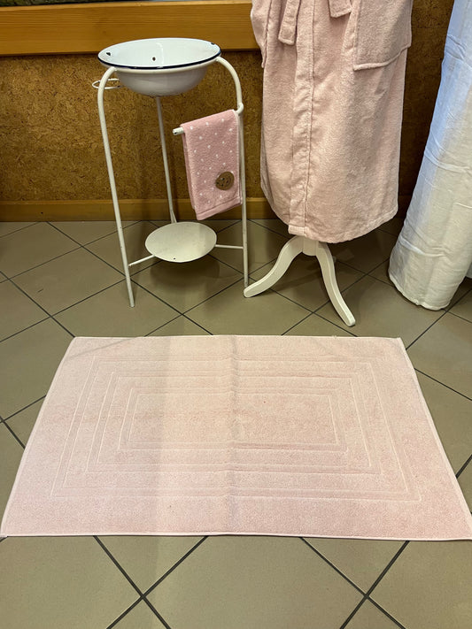 Tappeto bagno in cotone americano rosa 60x100 cm