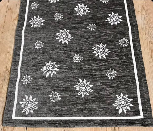 Tappeto Braies antiscivolo colore antracite 65x110 cm