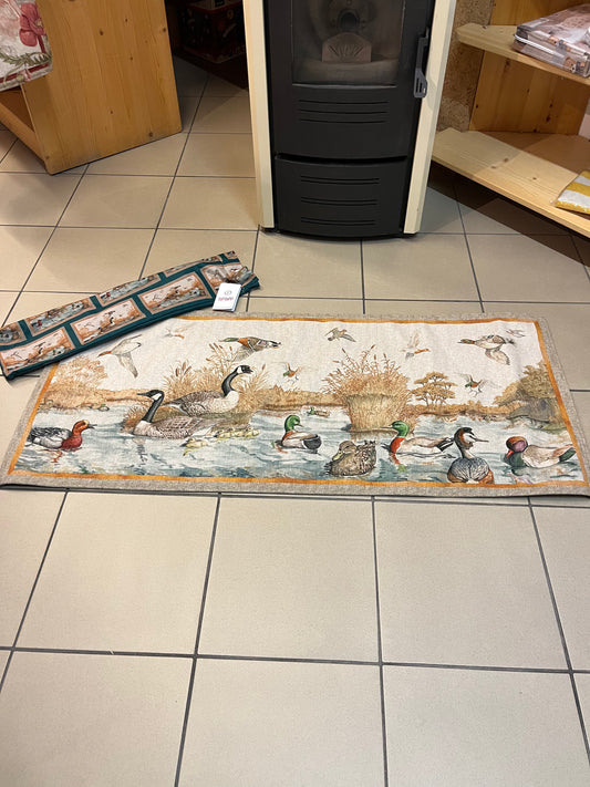 Tappeto mille usi rettangolare "Oche" 52x120 cm