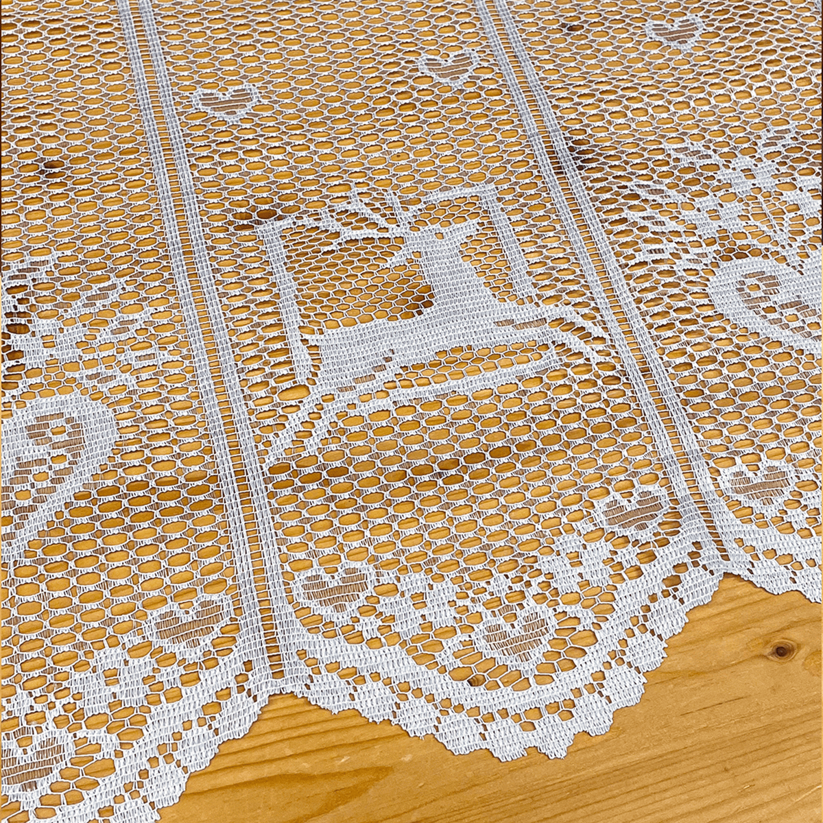 Dettaglio decorazione a cervo della tenda tirolese traforata, moduli 12 cm