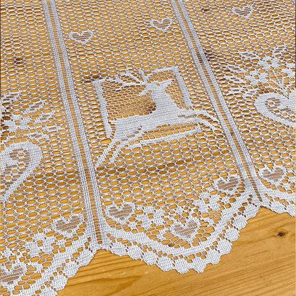 Dettaglio decorazione a cervo della tenda tirolese traforata, moduli 12 cm